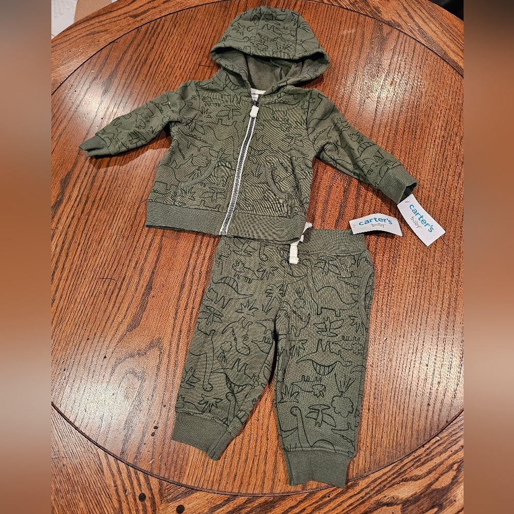 Carters Dinosaur sweatshirt and pants set